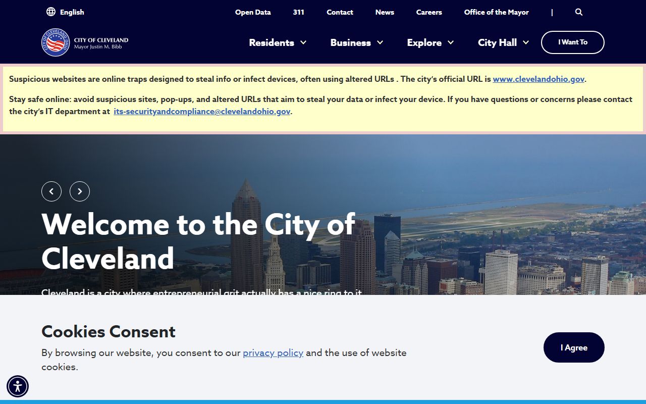 Cleveland residents directory official city website