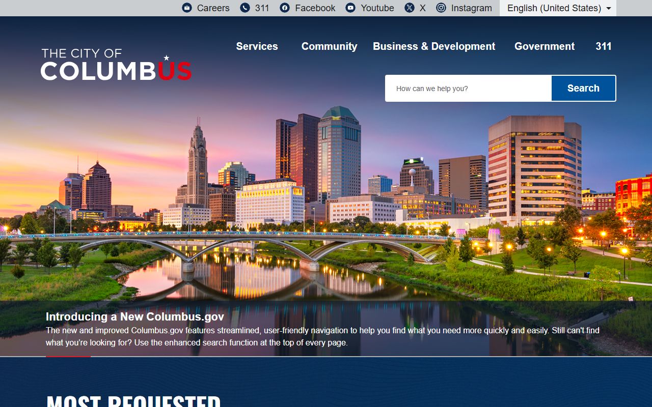 Columbus residents directory official city website