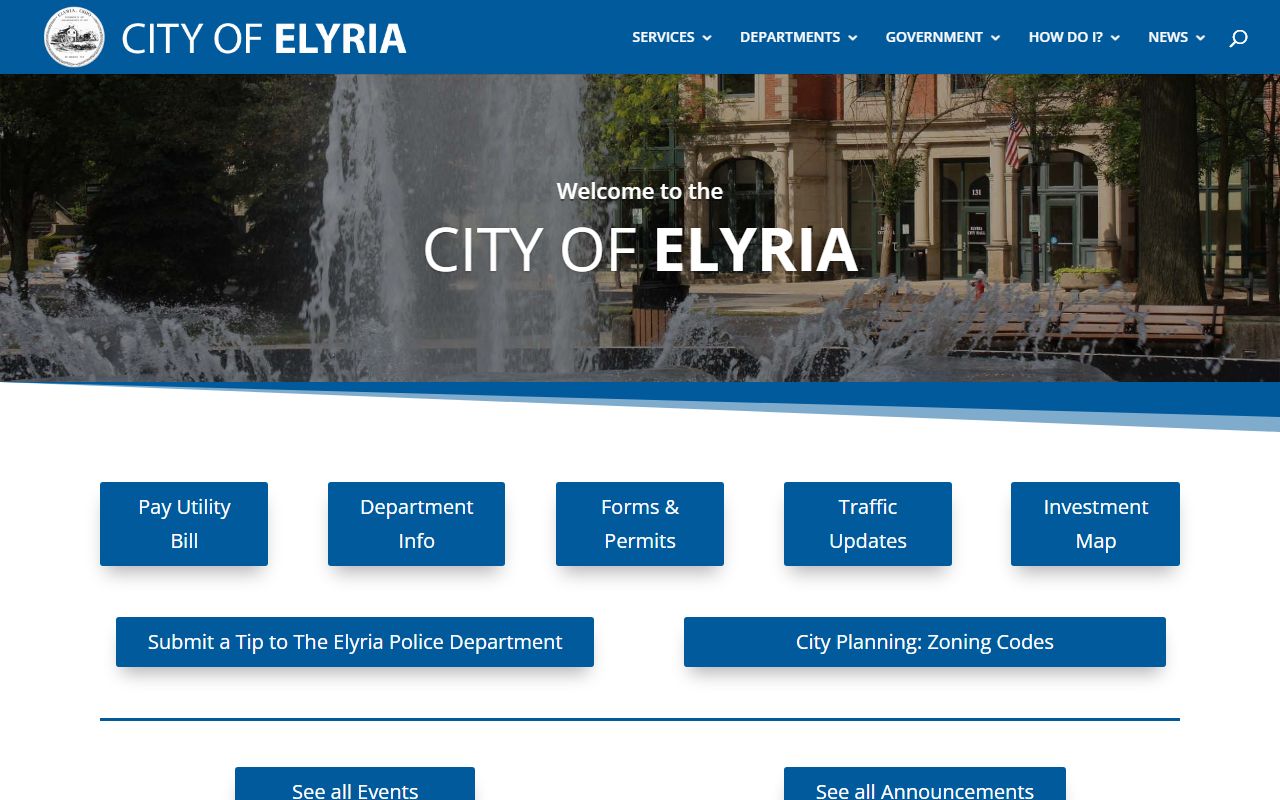 Elyria residents directory official city website
