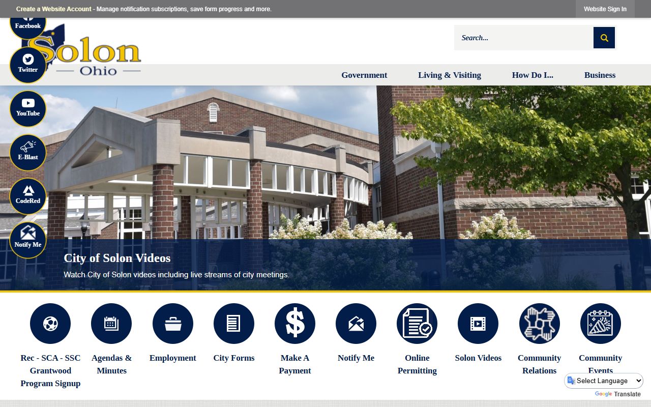Solon residents directory official city website