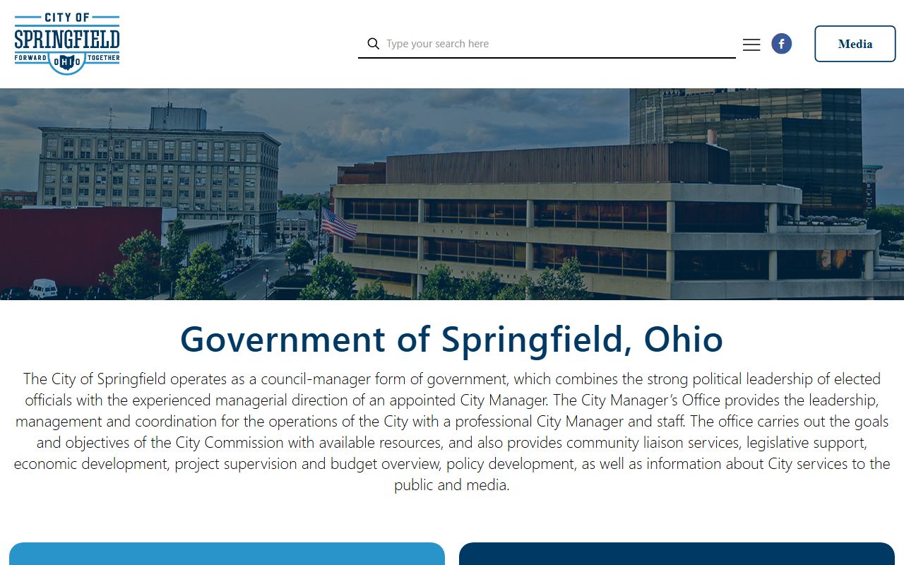 Springfield residents directory city government page