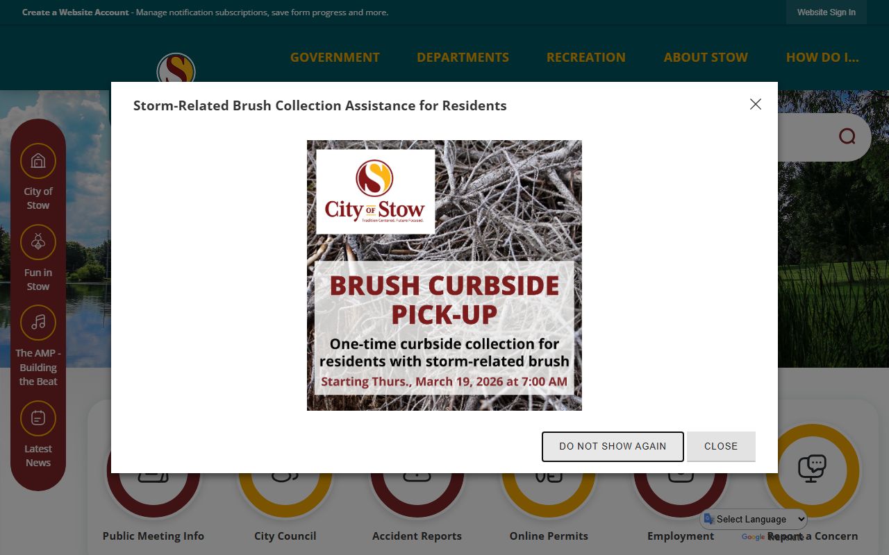 Stow residents directory official website