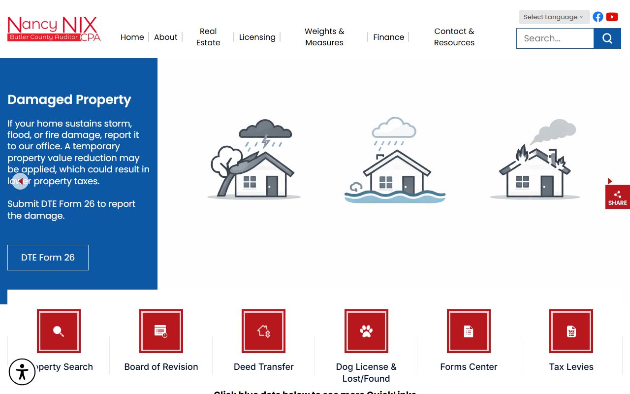 Butler County residents directory auditor property search