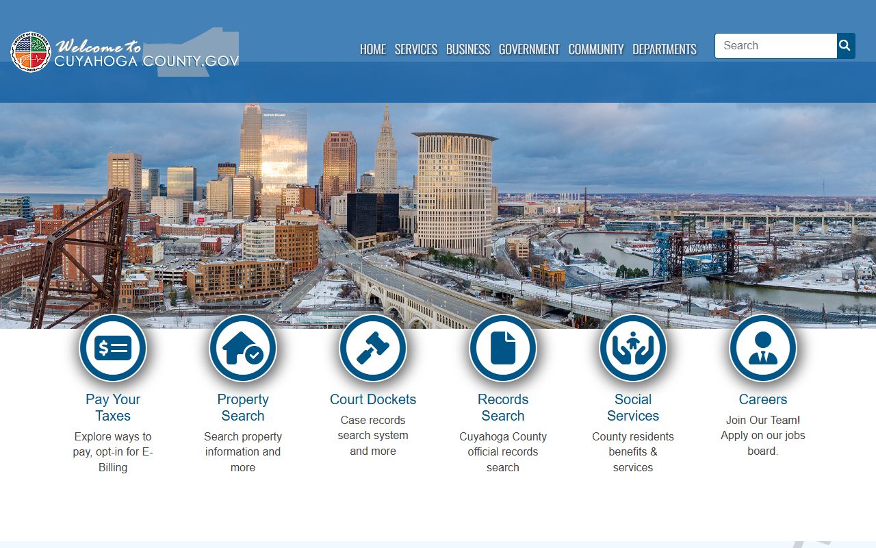 Cuyahoga County residents directory government portal