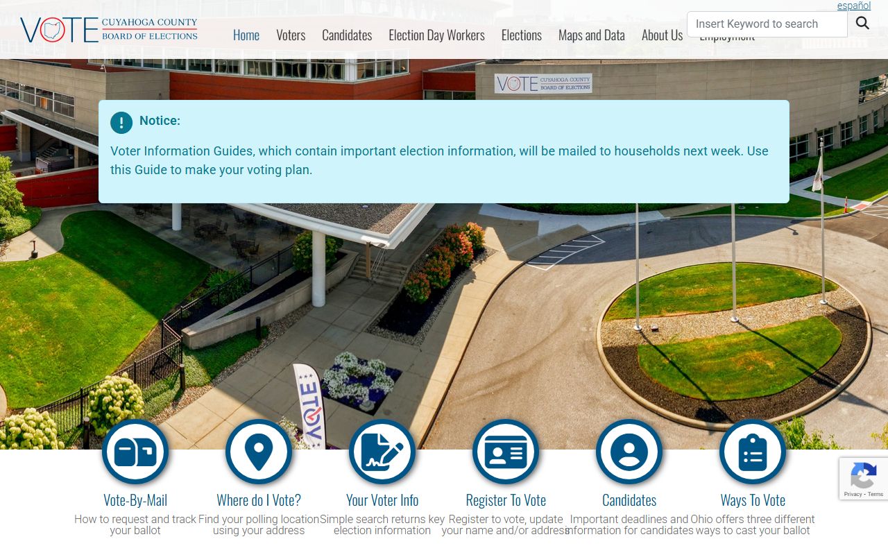 Cuyahoga County residents directory board of elections
