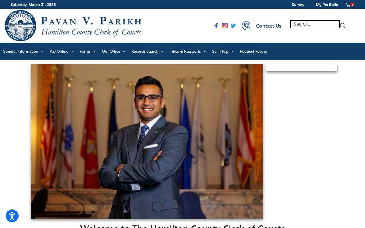 Hamilton County residents directory clerk of courts