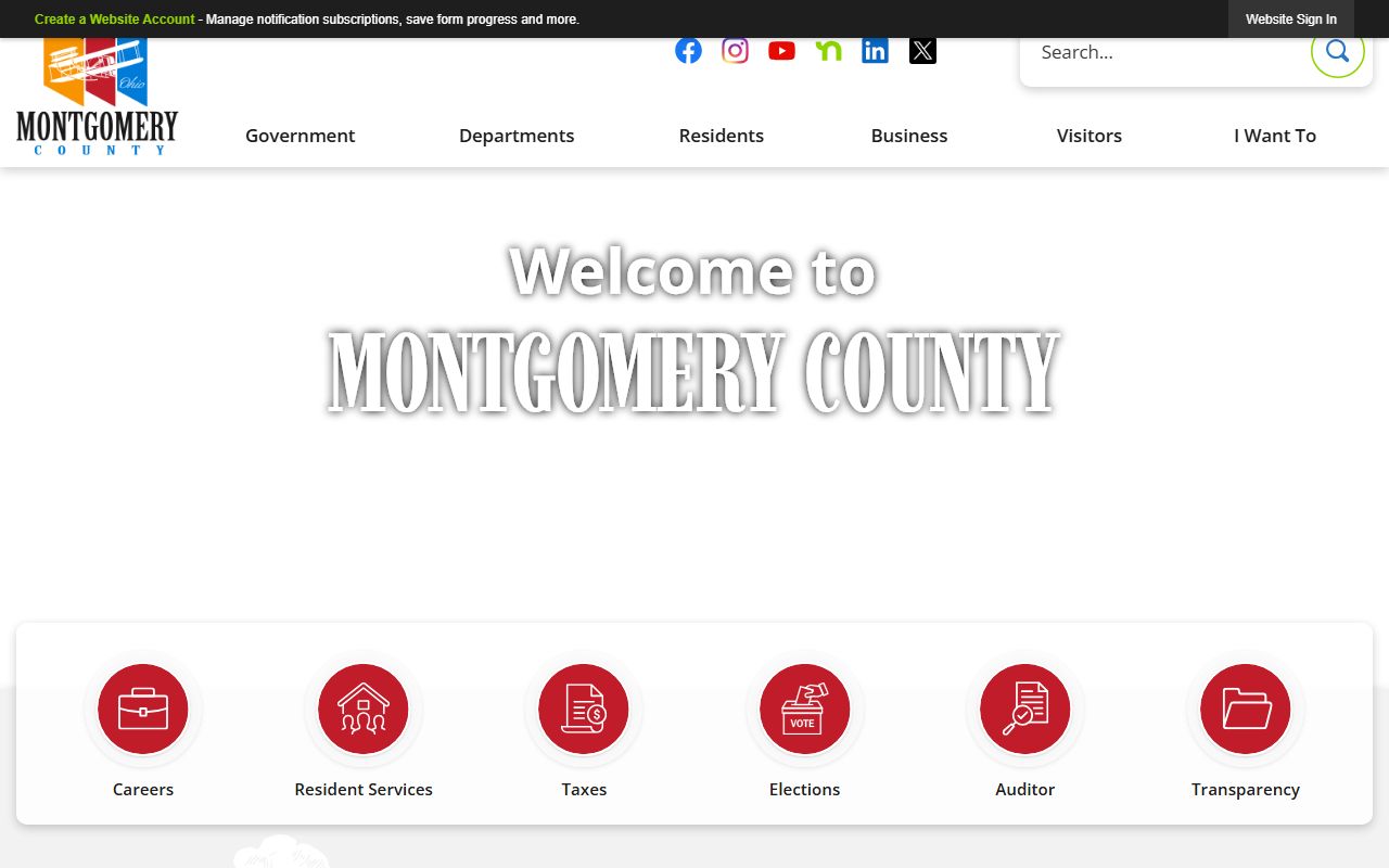 Montgomery County residents directory government portal