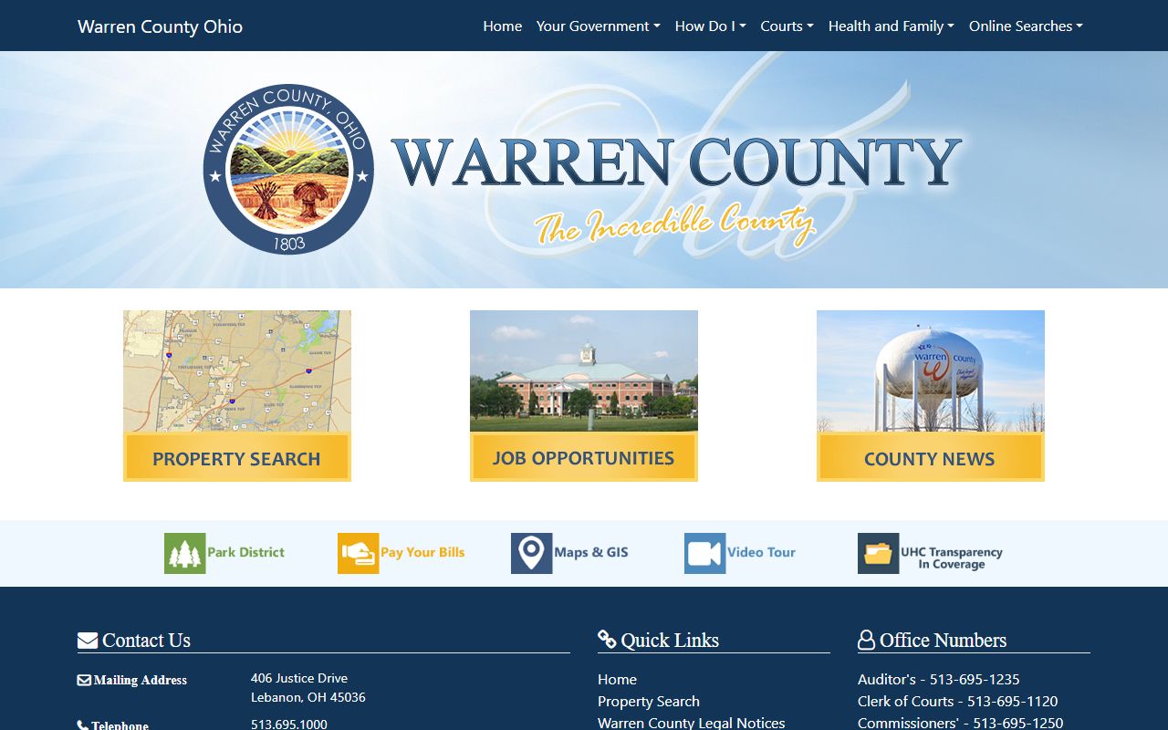 Warren County residents directory government portal