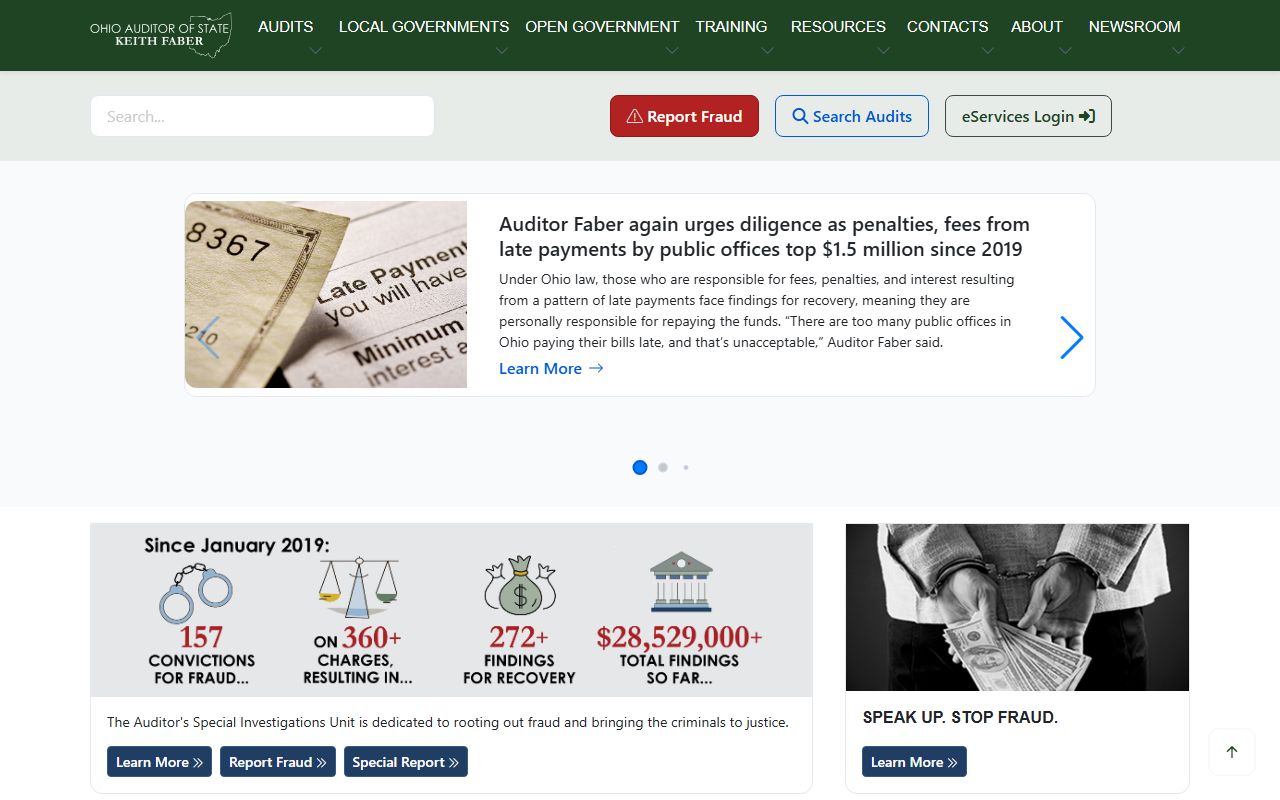 Ohio residents directory auditor