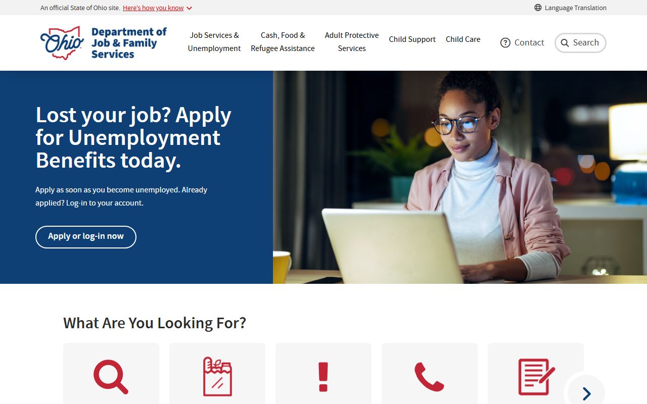 Ohio residents directory job and family services