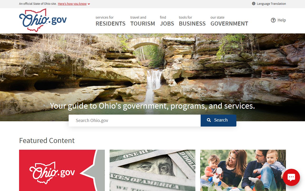 Ohio residents directory state government portal