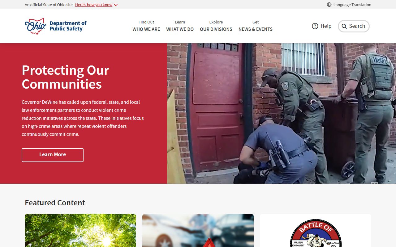 Ohio residents directory public safety