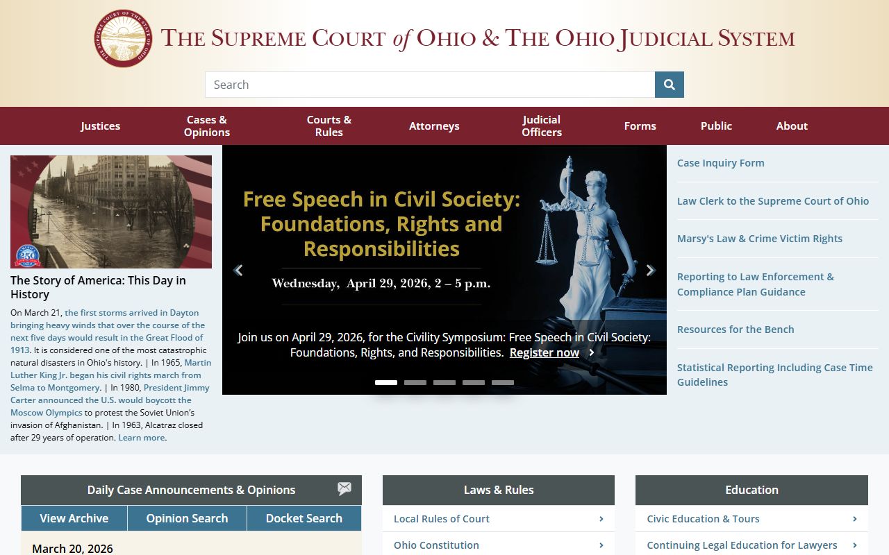 Ohio residents directory Supreme Court